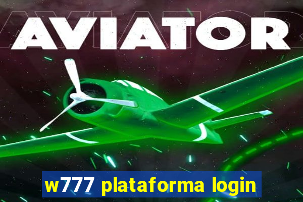 w777 plataforma login